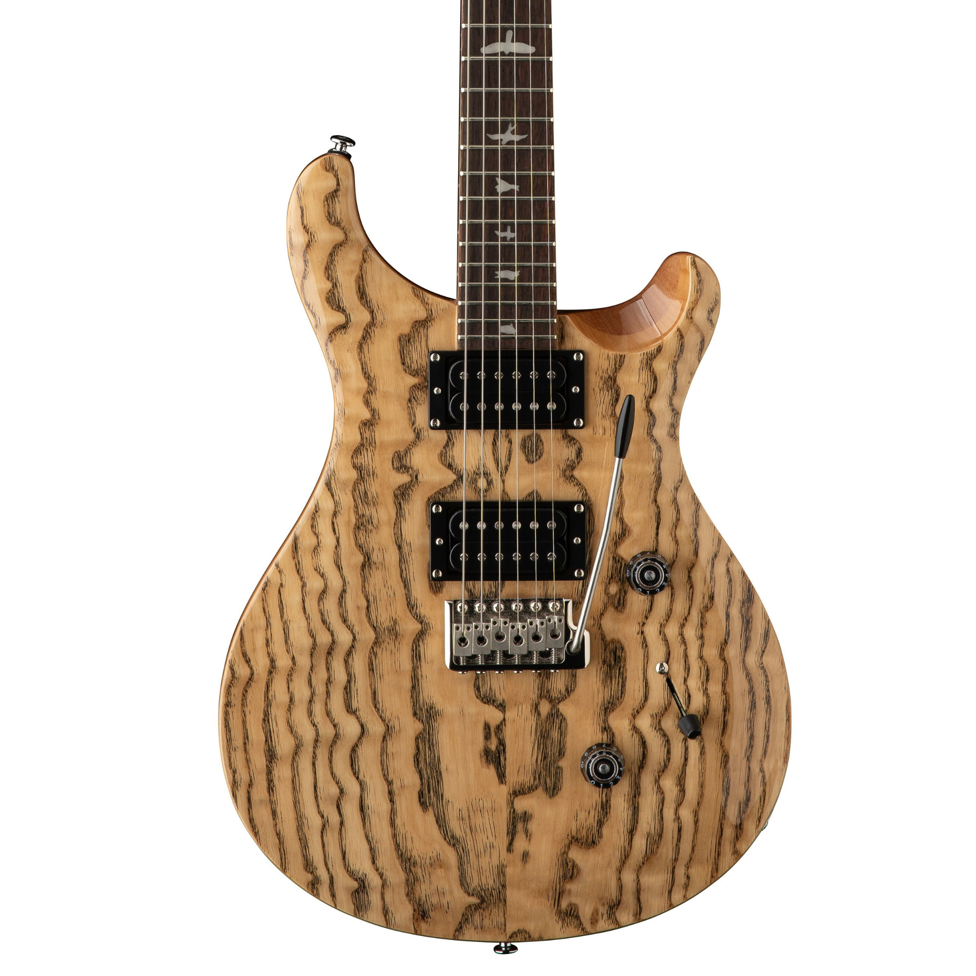 PRS SE Exotic Custom 24 из болотного ясеня, Лимитированная серия, например, Палисандр, Натуральный