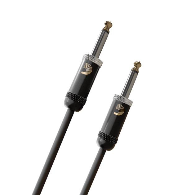 D'Addario American Stage 15ft Guitar Cable - Straight/Right Angle 1/4" Plugs, Low Capacitance, Oxygen-Free Copper