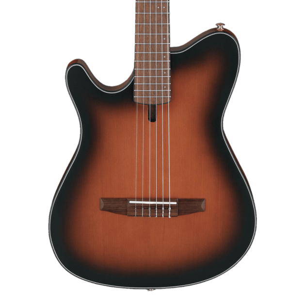 Ibanez FRH10NL Left-Handed Thinline Acoustic-Electric Classical Guitar ...