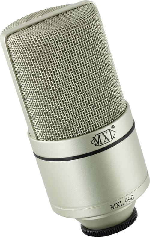 MXL 990 Large Diaphragm Condenser Microphone, Champagne | Firehouse Guitars