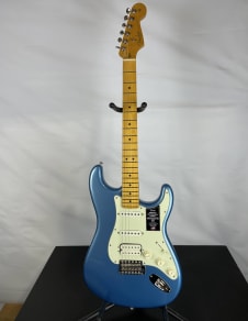 Fender American Professional Classic Stratocaster HSS Electric Guitar, Maple Fingerboard, Faded Lake Placid Blue