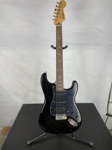 Fender Standard Stratocaster HSS Electric Guitar, Laurel Fingerboard, Black