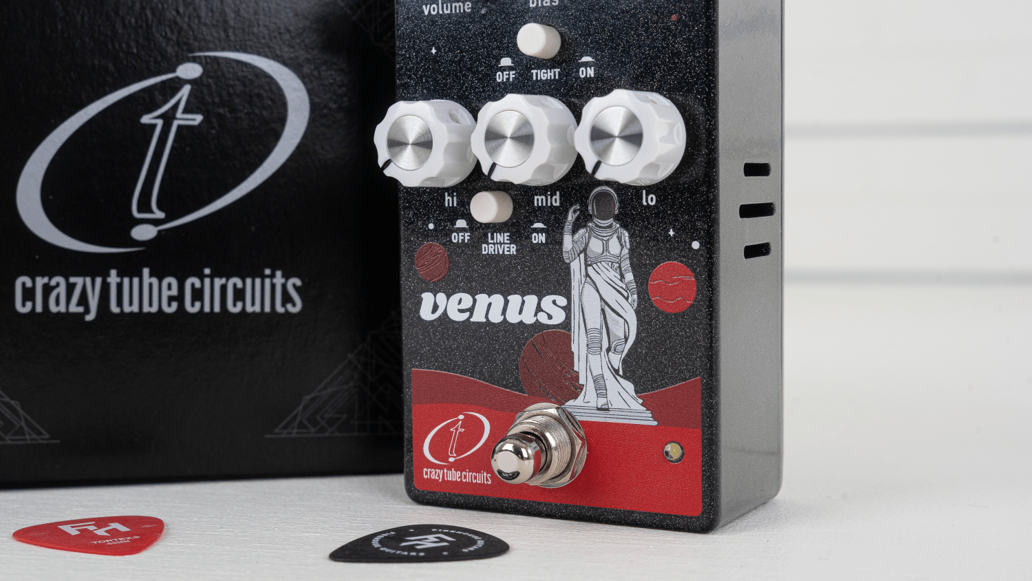 Crazy Tube Circuits Venus Overdrive Effects Pedal, Firehouse