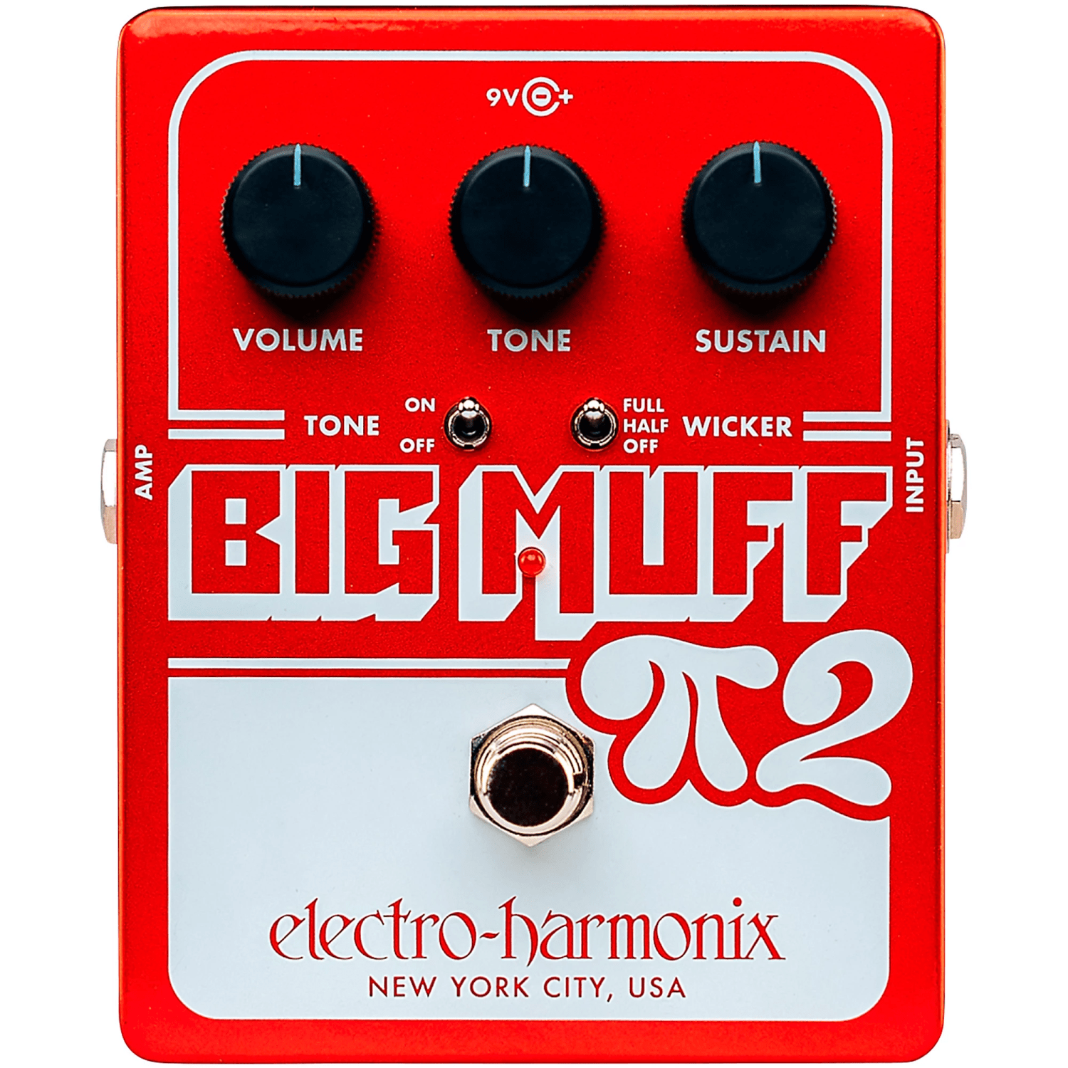Electro-Harmonix Big Muff PI2 w/Tone Wicker Fuzz Effects Pedal