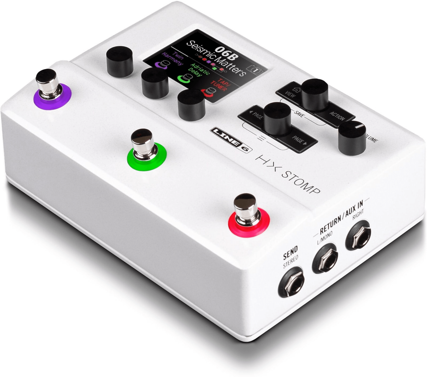 Line 6 HX Stomp Multi-Effects Pedal, Stomptrooper White Limited