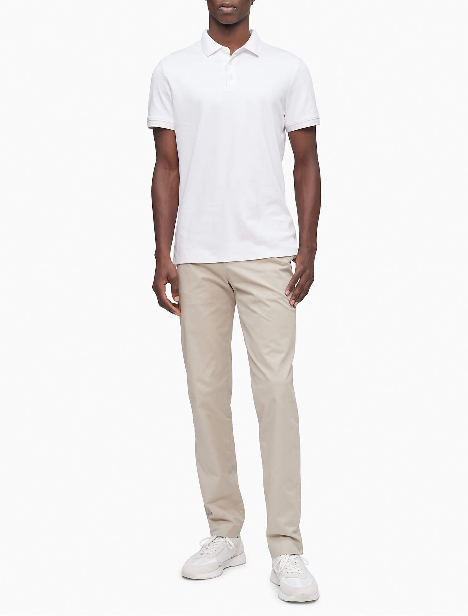 Solid 4-Pocket Chino Pants from calvin klein