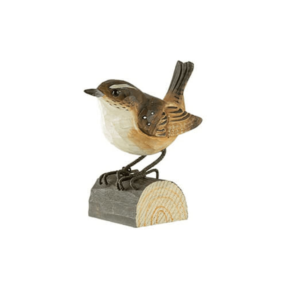 Wildlife Garden DecoBird - Houten Vogel Matkop - Geluksvogels Wildlife Garden DecoBird - Houten Vogel Matkop - Geluksvogels