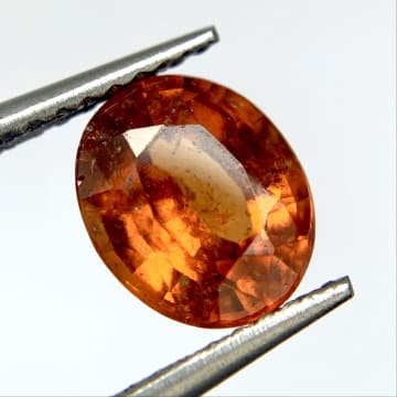 Hessonite Garnet Oval, Orange, Madagascar, 1.76 ct