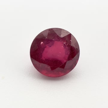 Rubin behandelt rot, rund, Madagaskar, 6 x 6 mm, 1.88 ct