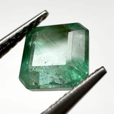 Emerald Green, Octagonal, Colombia, 6 x 6 x 4 mm, 1.40 ct