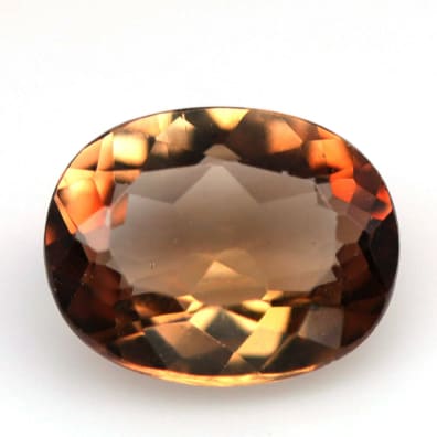 Champagner Topas Oval, Heated, Brazil, 2.96 ct, VVS-VS