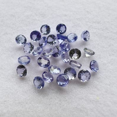 Tanzanite rondes, 3 x 3 mm, 4.50 ct, Tanzanie, 28 pcs