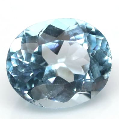 Blue Topaz Sky Blue, Oval, Brazil, 13 x 11 x 4 mm, 7.97 ct, VVS
