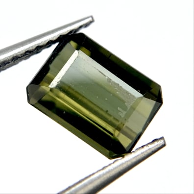 Tourmaline Green, Octagonal, Nigeria, 8 x 6 x 4 mm, 1.97 ct