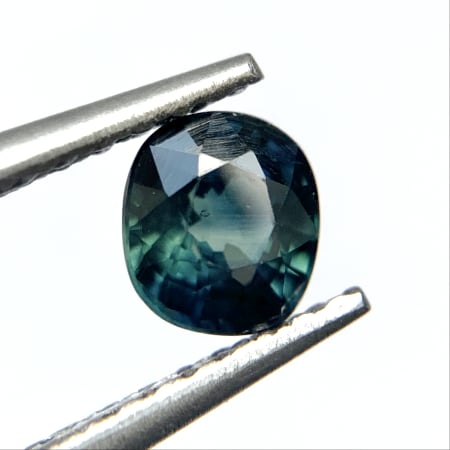 Sapphire Greenish Blue, Heated, Oval, Australia, 0.51 ct