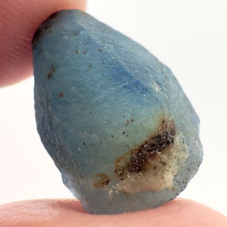 Afghanite Blue, Translucent, Afghanistan, 18 x 12 x 11 mm, 14.67 ct