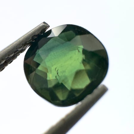 Sapphire Blue Green, Cushion, Africa, 6 x 5 x 3 mm, 1.26 ct, VS