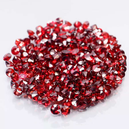 Almandine garnet round, 200 pieces, 1.7 mm, 5.72 ct