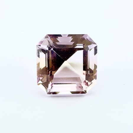 Ametrine asscher, 9 x 9 mm, 4.40 ct, South Africa