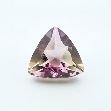 Ametrine trillian, 9 x 9 mm, 2.56 ct, South Africa