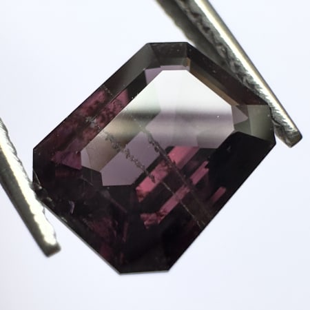 Spinelle violet, octogonal, Myanmar, 7 x 5 x 3 mm, 1.58 ct