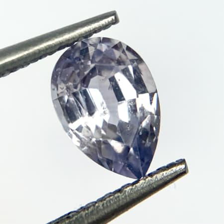 Sapphire Light Blue, Heated, Pear, Sri Lanka, 0.83 ct, SI1-SI2