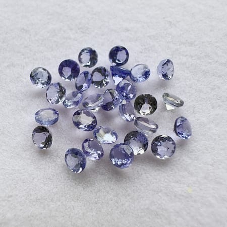 Tanzanite rondes, 3 x 3 mm, 4.50 ct, Tanzanie, 28 pcs