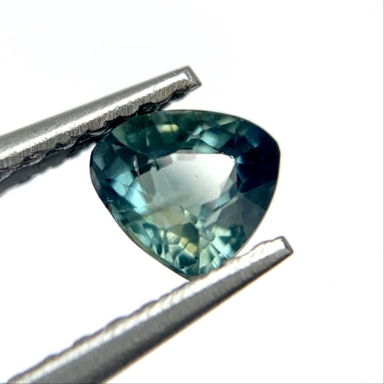 Sapphire Greenish Blue, Heated, Pear, Australia, 0.51 ct