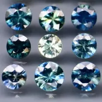 Sapphire rund, 16 St&uuml;ck, 3,5 bis 3 mm, 2,67 ct