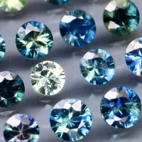 Sapphire rund, 16 St&uuml;ck, 3,5 bis 3 mm, 2,67 ct