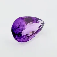 Am&eacute;thyste poire, 22 x 13 x 10 mm, 17.65 ct