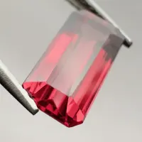 Pyropisches Granat achteckig, 9 x 4 mm, 1,91 ct, Mosambik