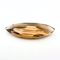 Quartz fum&eacute; marquise concave, 32 x 13 x 7 mm, 17.30 ct, IF