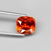 Spessartite Garnet kissenf&ouml;rmig, 7 x 7 mm, 2.40 ct, Mosambik