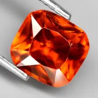 Spessartite Garnet kissenf&ouml;rmig, 7 x 7 mm, 2.40 ct, Mosambik