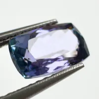 Tanzanite Pourpre verd&acirc;tre, coussin, 2,14 ct, certificat IGI