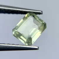 Sapphire Light Green, Heated, Octagonal, Thailand, 0.69 ct