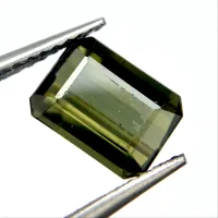 Turmalin Gr&uuml;n, achteckig, Nigeria, 8 x 6 x 4 mm, 1,97 ct