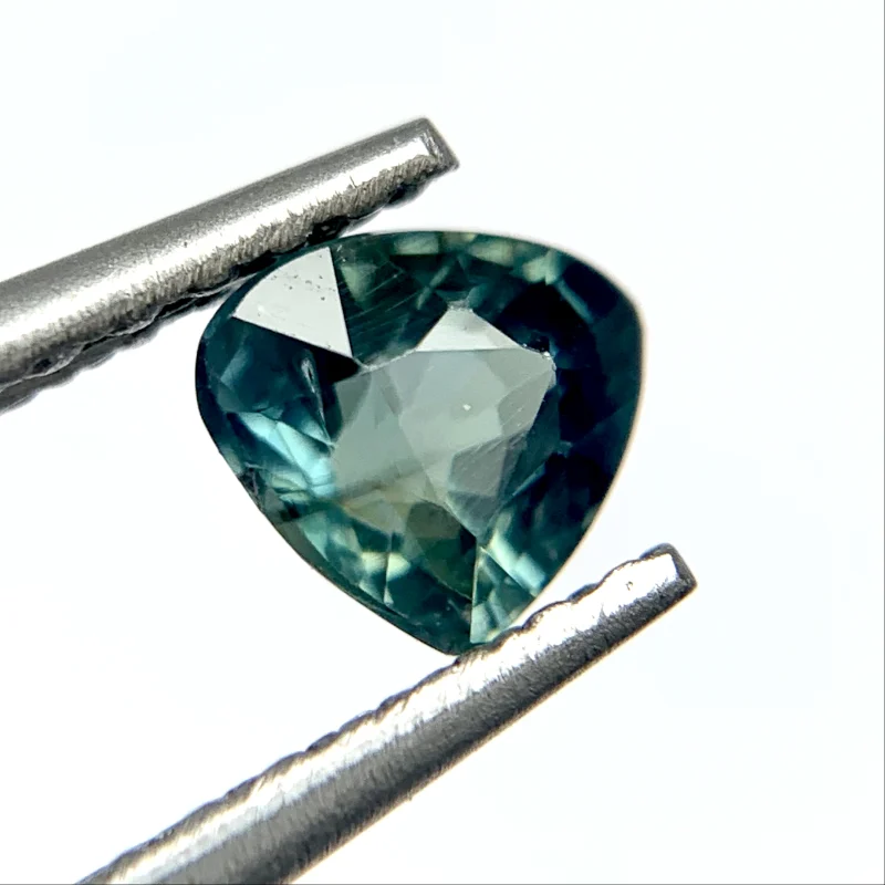 Sapphire Greenish Blue, Heated, Pear, Australia, 0.51 ct