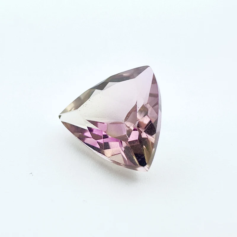 Ametrine trillian, 9 x 9 mm, 2.56 ct, South Africa