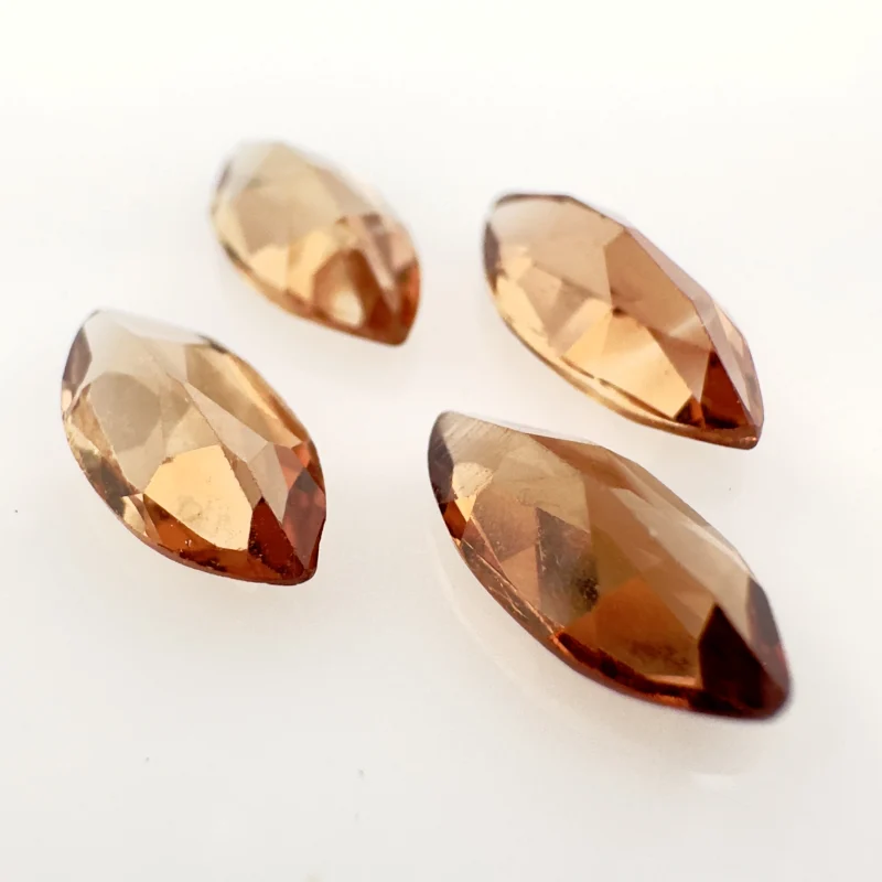 Champagner Topas  Marquise, Brasilien, 4 St&uuml;ck, 4,64 ct