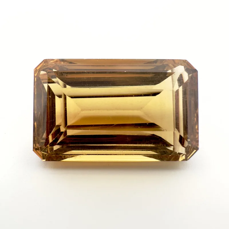 Citrine octagonal concave, 20 x 12 x 9 mm, 16.23 ct