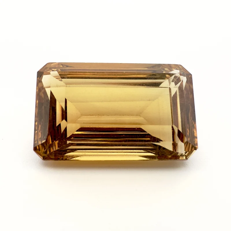 Citrine octagonal concave, 20 x 12 x 9 mm, 16.23 ct