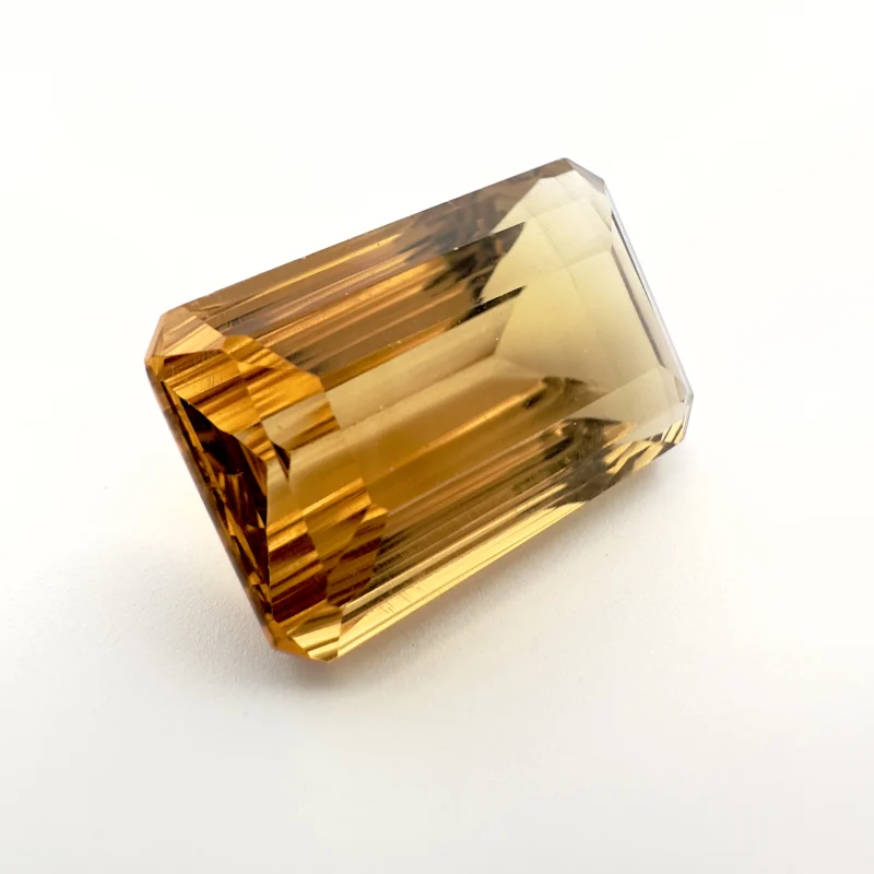 Citrine octagonal concave, 20 x 12 x 9 mm, 16.23 ct