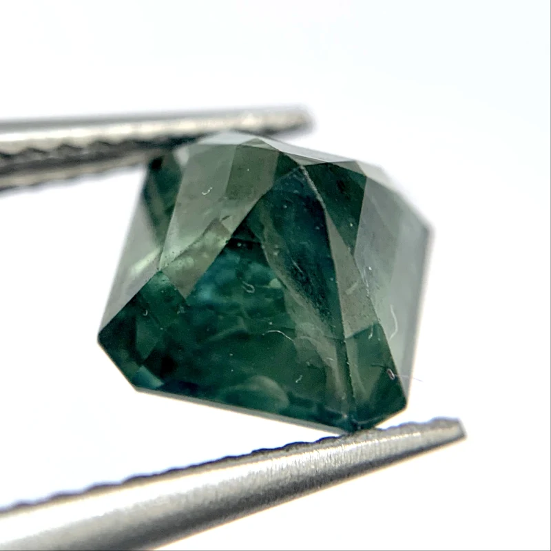 Sapphire Green, Heated, Octagonal, Madagascar, 3.30 ct
