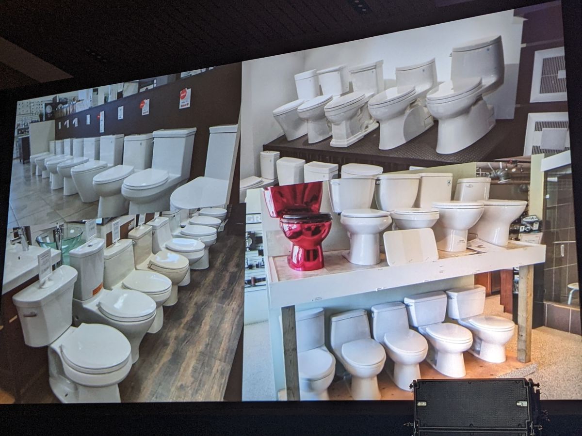 Toilet stores do a bad job of helping buyers make a decision.