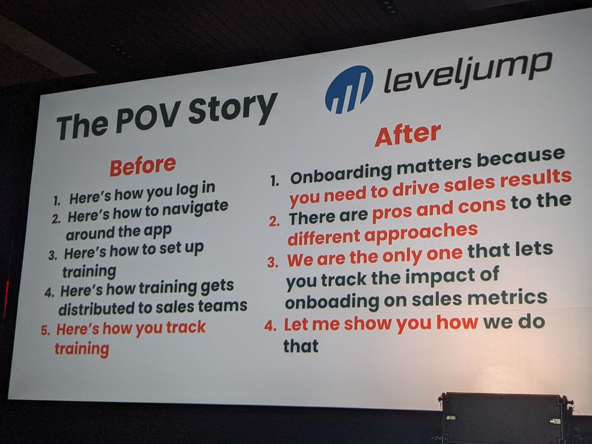 Leveljump moved their pitch positioning from what Leveljump is to how it helps users