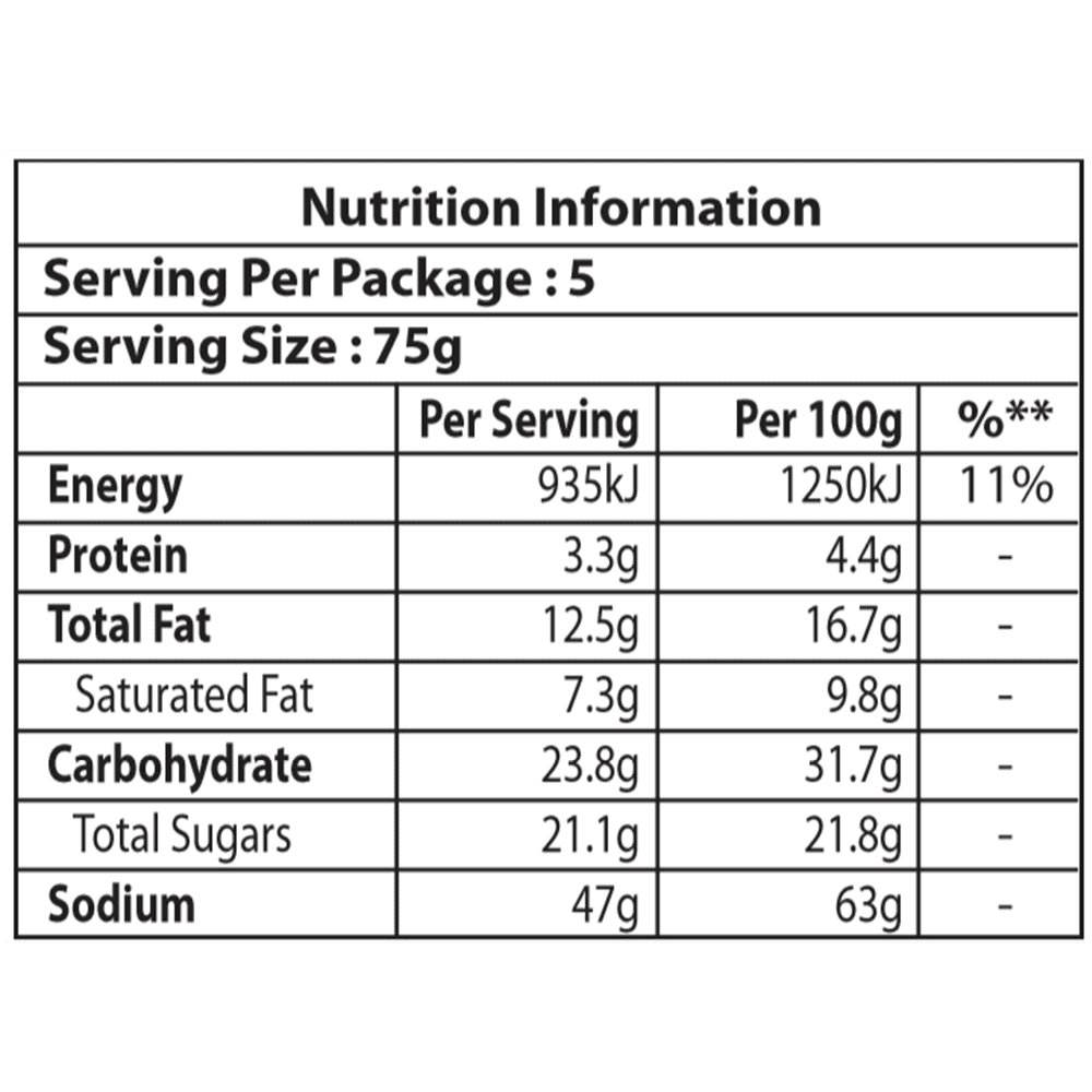 Chocolate Frappe Ice Cream Nutrition Singapore