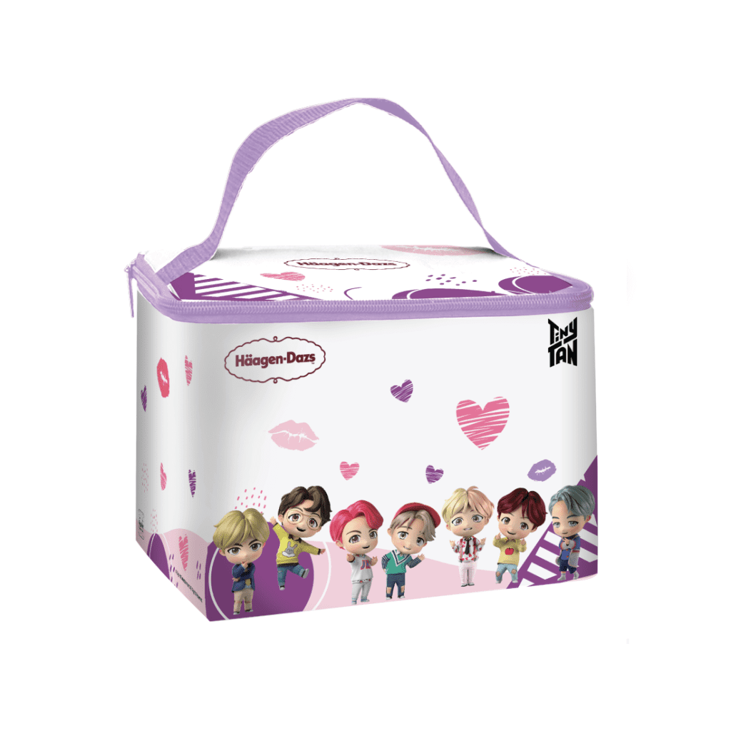 BTS x HD Cooler Bag back left (purple)