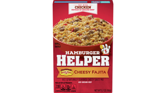Cheesy Fajita Hamburger Helper - Front
